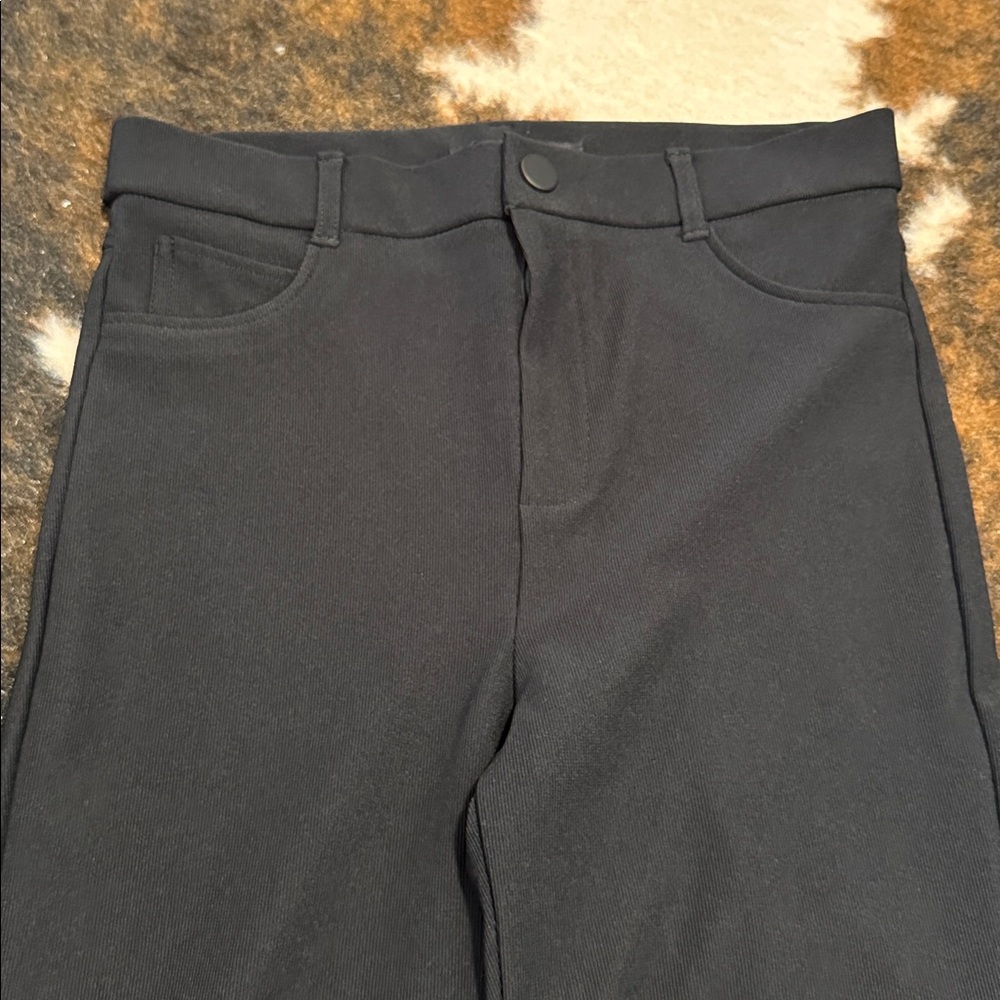 Zara Black Flared split hem Trousers - Picture 3 of 4